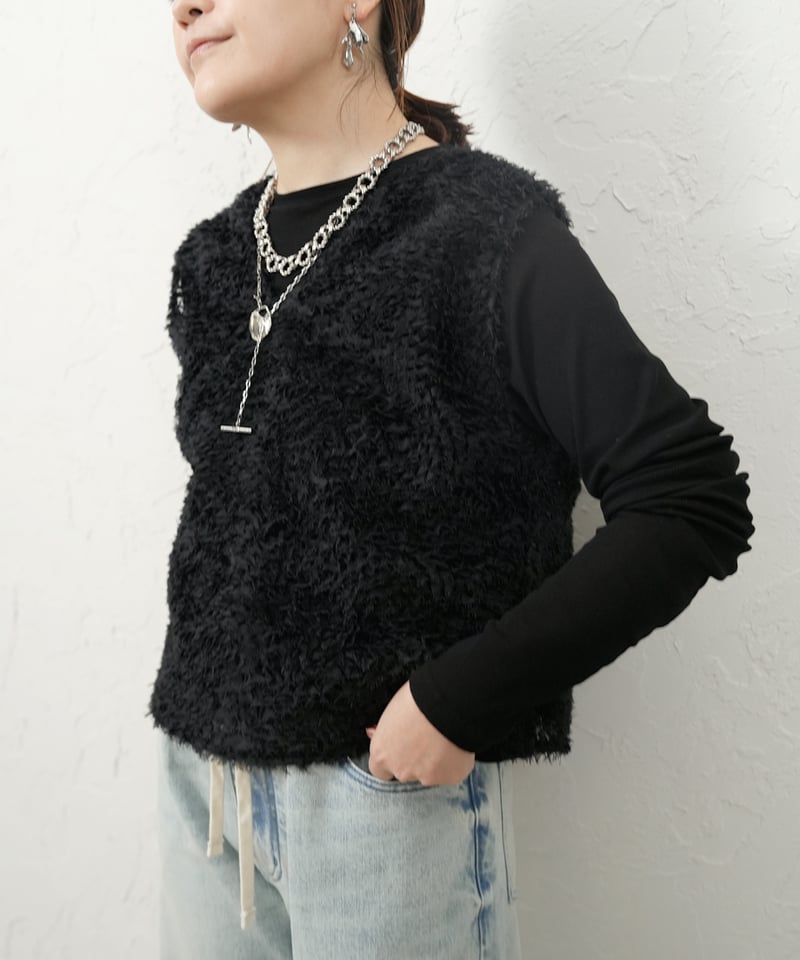 Tulle sheer vest【ラスト1点】 | select shop Liren