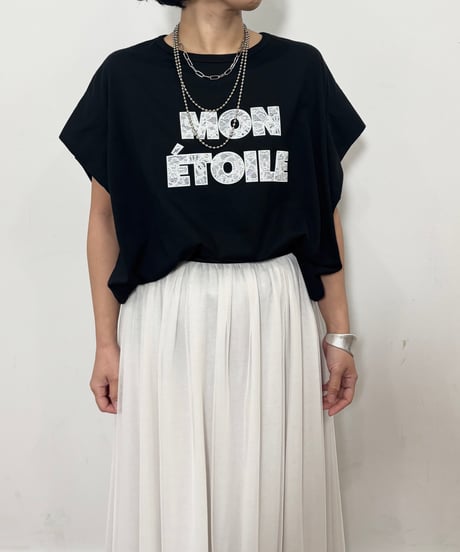 【siro de labonte】　ご予約   highgage cotton MON ETOILE tucksleeve T