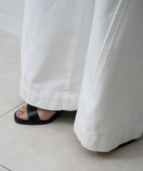 Curve switching drawst  waist   denim pants 【ラスト1点】