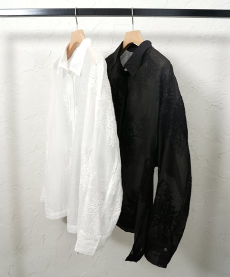 Sheer embroidery shirt【ラスト2点】