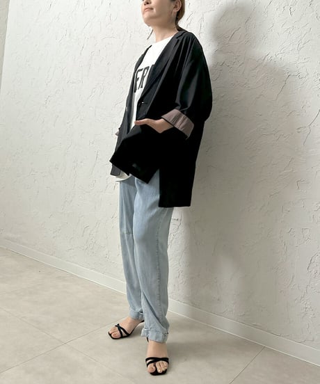 Sheer dolman jacket【grayラスト1点】
