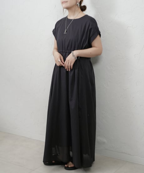 Cotton waist drost dress