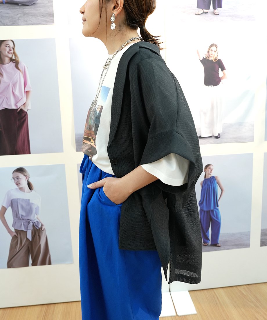 ★ Dignite collier ハーフスリーブオールインワン★ Dignite collier】 ご予約 メッシュハーフスリーブJK | select sh