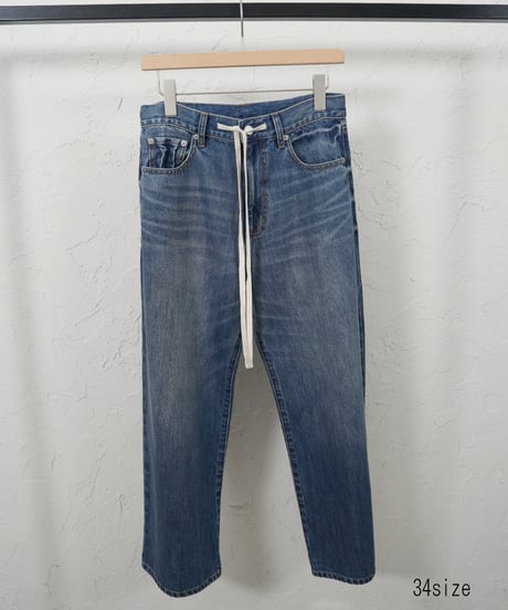 Liren別注size　再再販！ご予約　Draw string loose denim