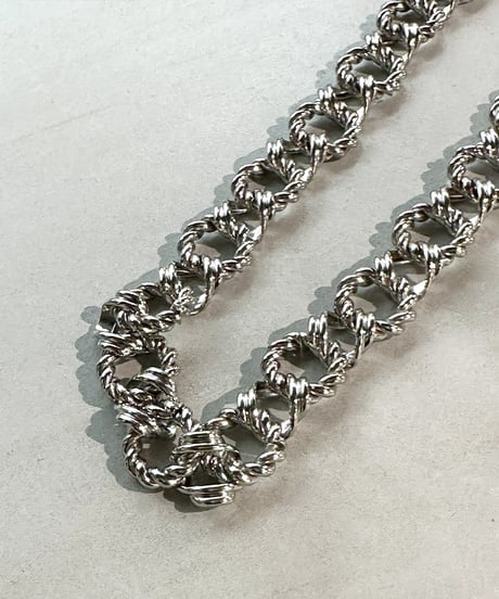 Liren限定 Large curve chain necklace