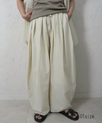 Stretch  nylon tuckpants　【ラスト1点】