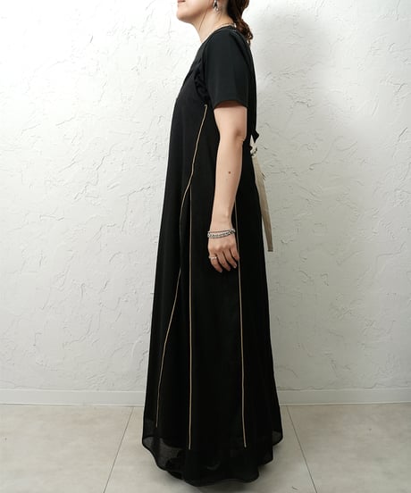 Merrow line camisole dress【ラスト2点】