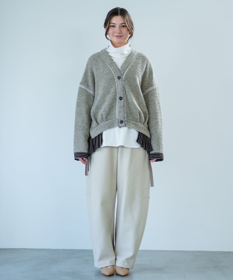 Lallia Mu】 ご予約 スライバーニットカーディガン | select shop L