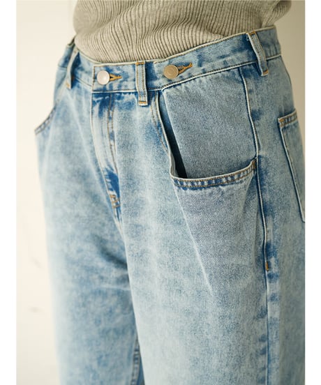 TUCK BELT DENIM PT【ラスト1点】