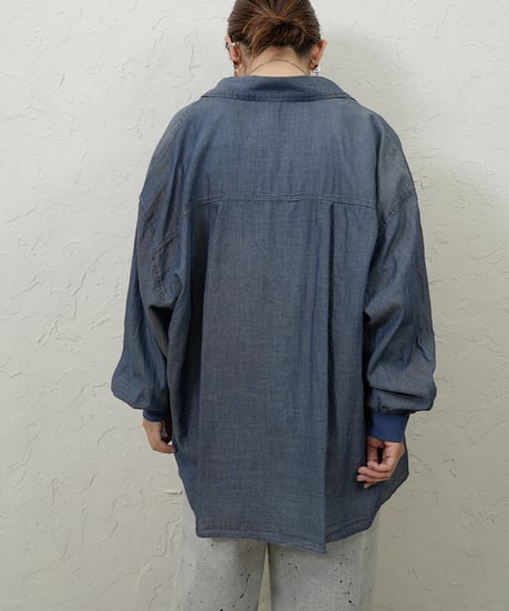 Sheer denim snap button　shirt【残り僅か！】