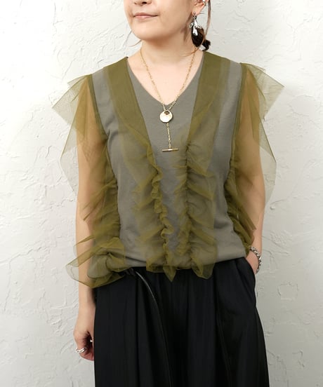 【Liren限定追加】再販！Tull rib tops ラスト2点