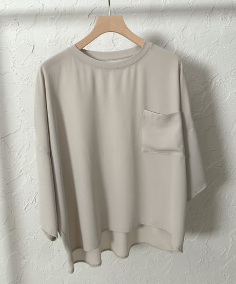 Powder georgette halfsleeve pullover【ラスト1点】