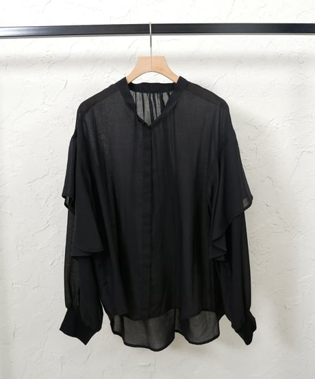 Sleeve frill  blouse【whiteラスト1点】