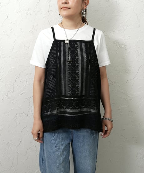 Patchwork race cami