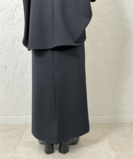 double knit long skirt