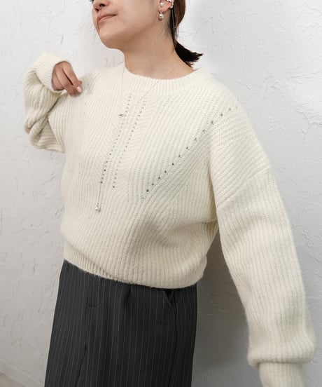 Wool knit【Whiteラスト2点】