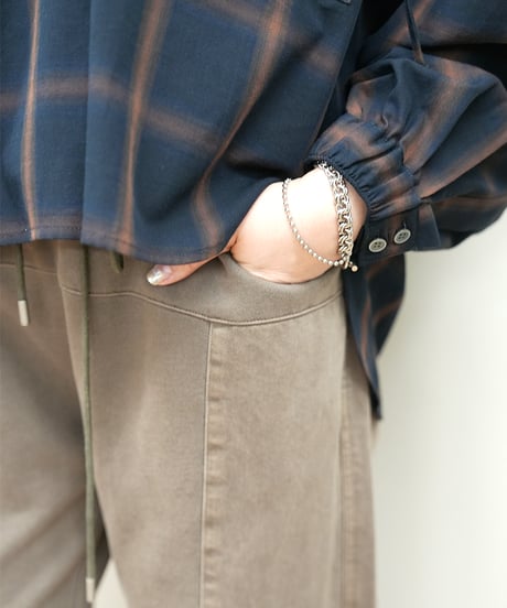 【Dignite collier】　ご予約 ガーメントダイサイド切替パンツ