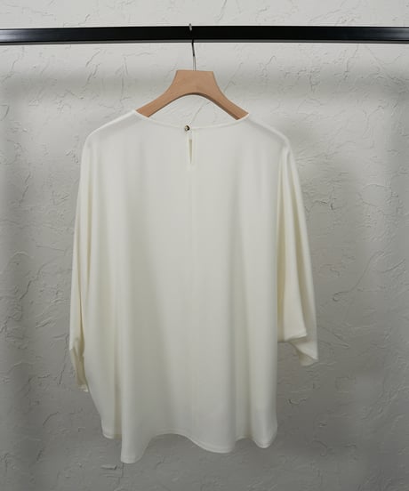 Georgette　poncho　blouse【Charcoalラスト1点】