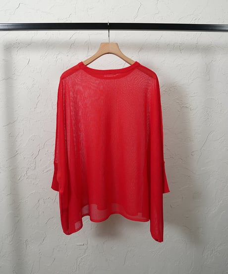 Sheer dolman knit