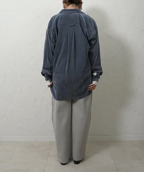 Sheer flocky stripe shirt 残り僅か！