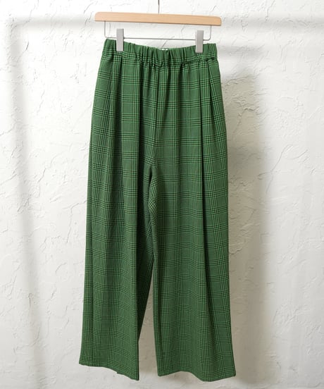 【YENN】　ご予約　再販　PLAID TUCK EASY PT