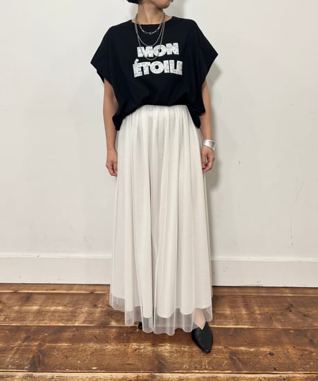 【siro de labonte】　ご予約   highgage cotton MON ETOILE tucksleeve T