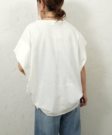 LA VAGUEtuck sleeve Tshirt【残り僅か！】