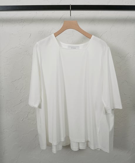 Square neck back gathered TOPS