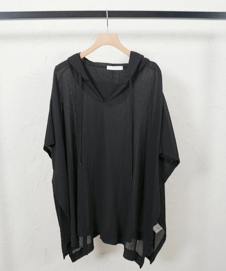 Sheer mesh poncho TOPS【ラスト1点】