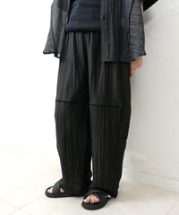 Tencel linen race stripe pants 追加！