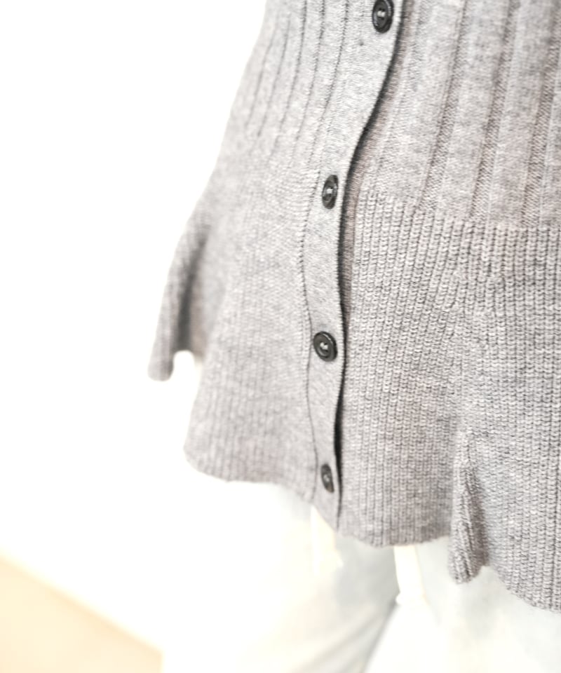 cafund】ご予約 ペプラムニットカーディガン | select shop Liren