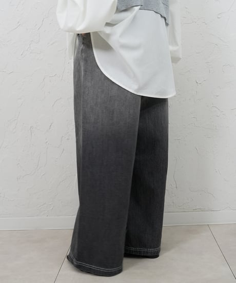 【CYAN TOKYO×Liren別注size】 Gradation Wide Denim Pants