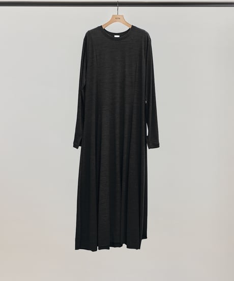 SLUB FLARE DRESS