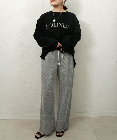 Georgette　logo pullover