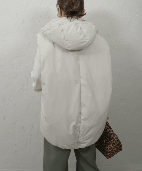 2way hoodie  down vest