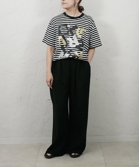 Randam foil print logo t  ラスト1点！