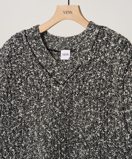 【YENN】　ご予約  BI COLOR KNIT VEST