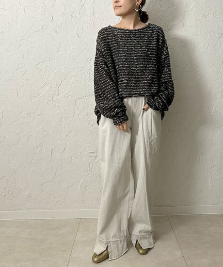 MIX nep yarn pullover