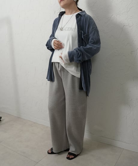 Sheer flocky stripe shirt 残り僅か！