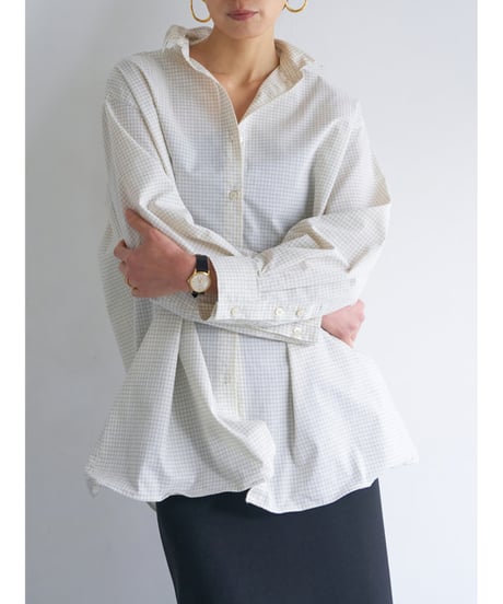 【YENN】　ご予約  WIRED OVER SHIRT
