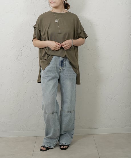 Prime cool leeve tuck Tshirt