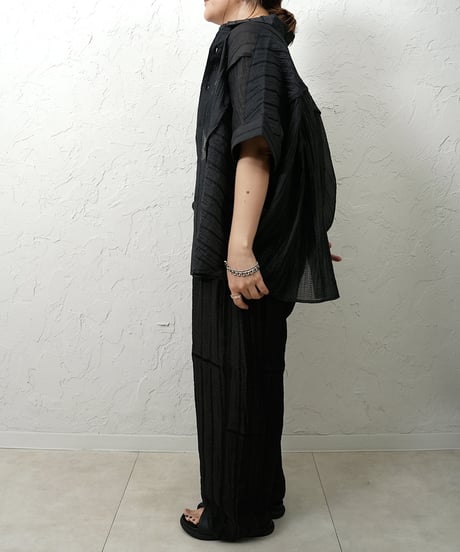 Tencel line rase stripe shirt【ラスト1点】
