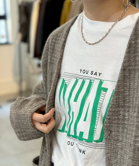 【LE MELANGE】　ご予約  　WHAT　ウルトラコットンロンT
