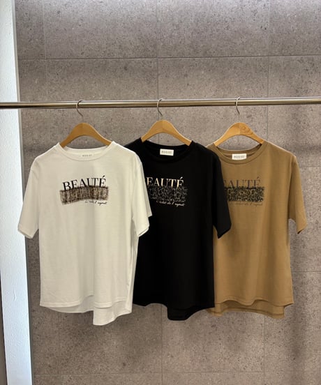 【ROSIEE】　ご予約  レオパードチュール重ねTシャツ