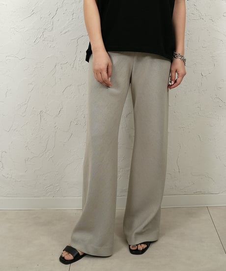 Linen touch　bias pants