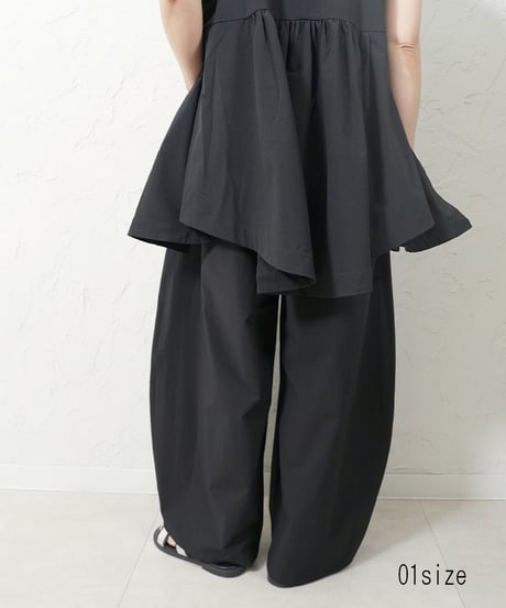 Stretch  nylon tuckpants　【ラスト1点】