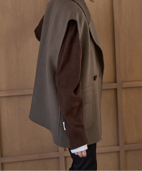 【YENN】　ご予約  DOUBLE FACE VEST JK
