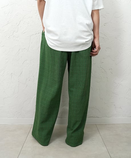 【YENN】　ご予約　再販　PLAID TUCK EASY PT