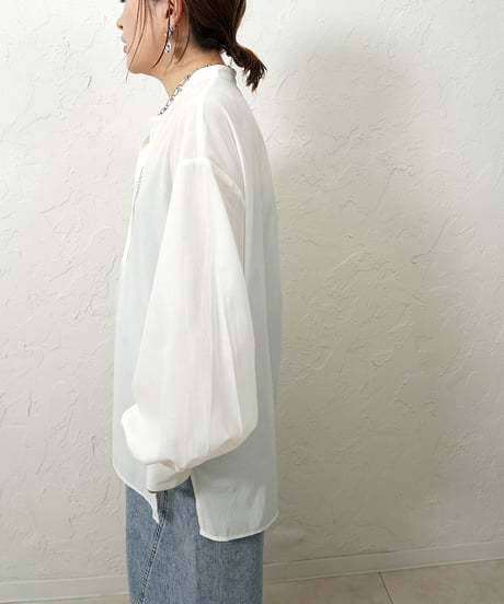 Knit vest×shirt