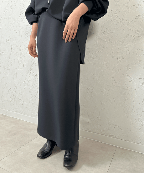 double knit long skirt